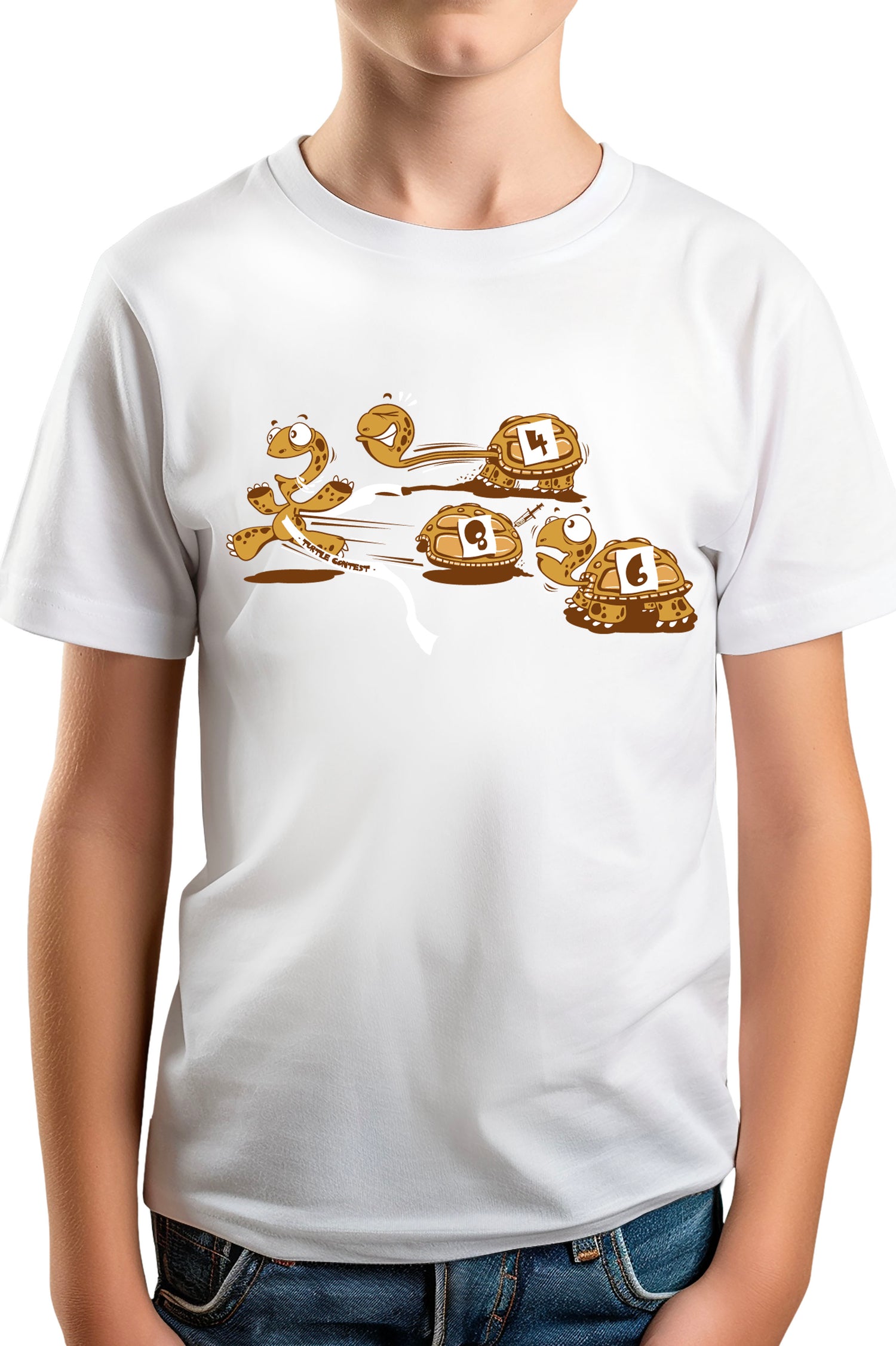 T-Shirt Garçon Course de tortues