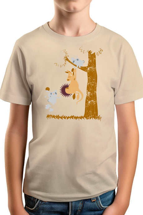 T-Shirt Garçon Basket kangourou et koala