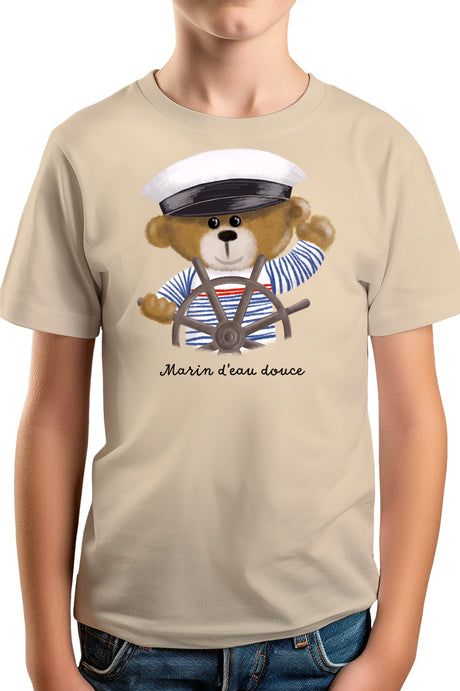 T-Shirt Garçon Ourson marin d'eau douce