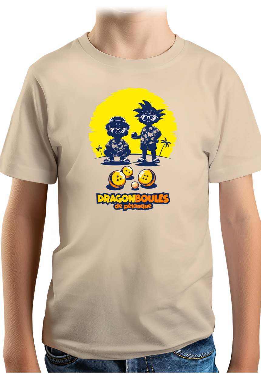T-Shirt Garçon Dragon Boules de pétanque
