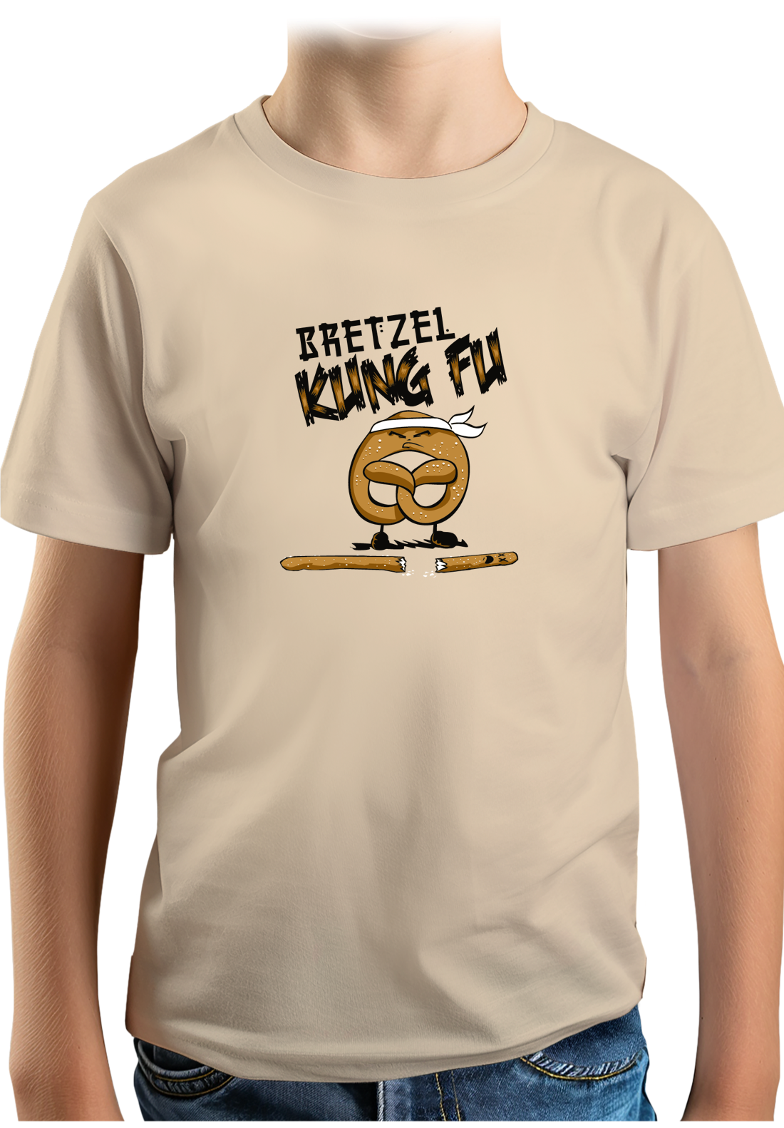 T-Shirt Garçon Le Bretzel est plus fort que le Stick