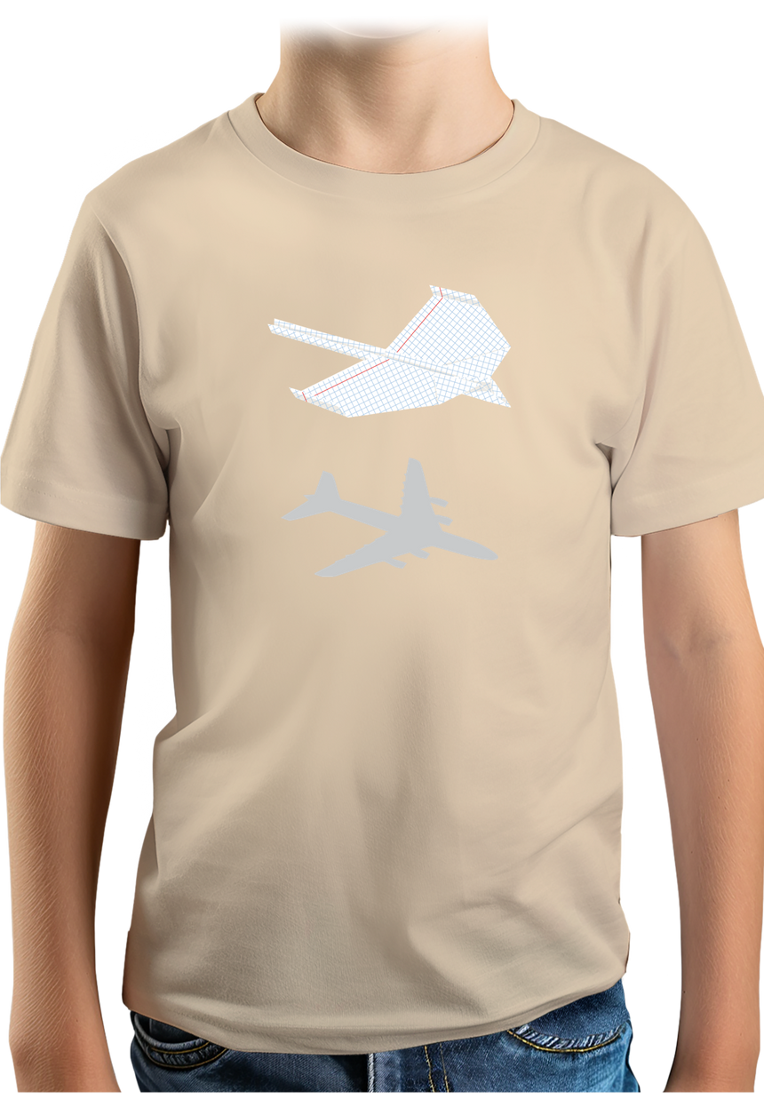 T-Shirt Garçon L'avion en papier