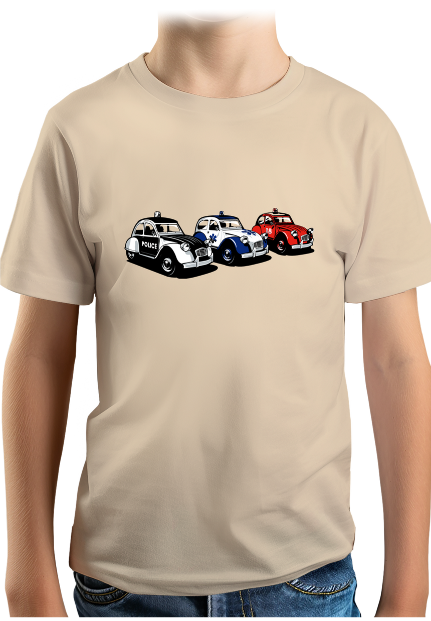 T-Shirt Garçon Rescue Deuch - Police - Pompier