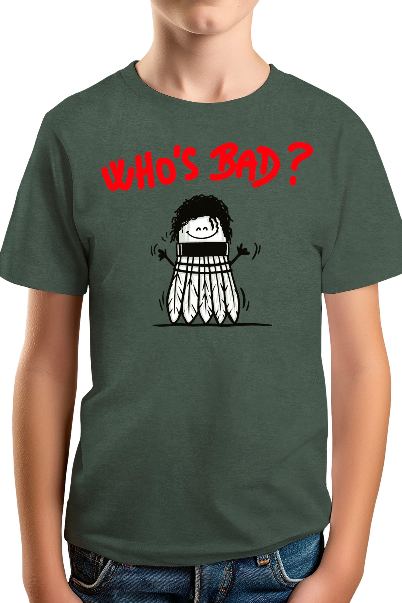 T-Shirt Garçon Le badminton par Michael Jackson