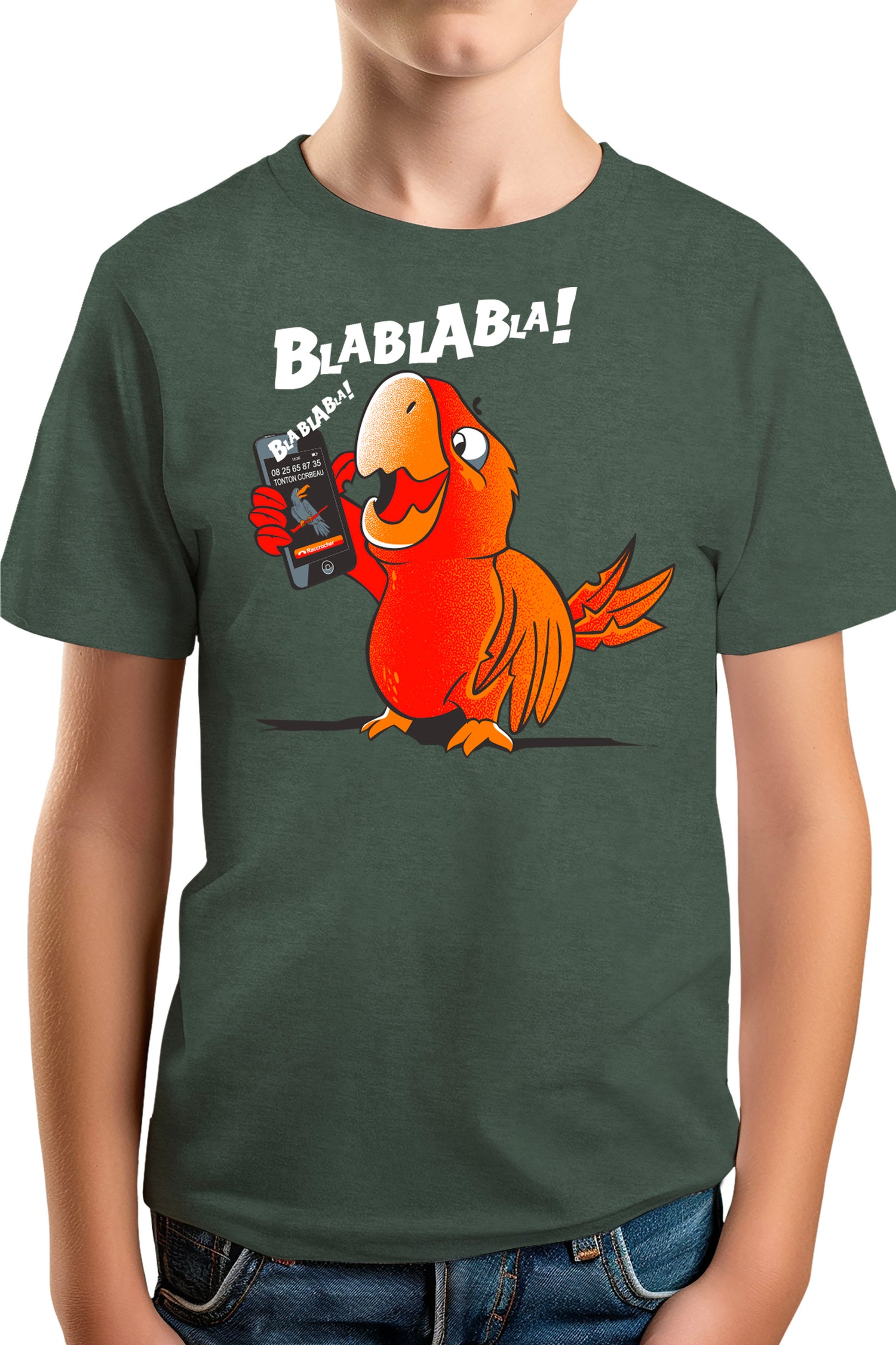 T-Shirt Garçon Blablabla le Perroquet