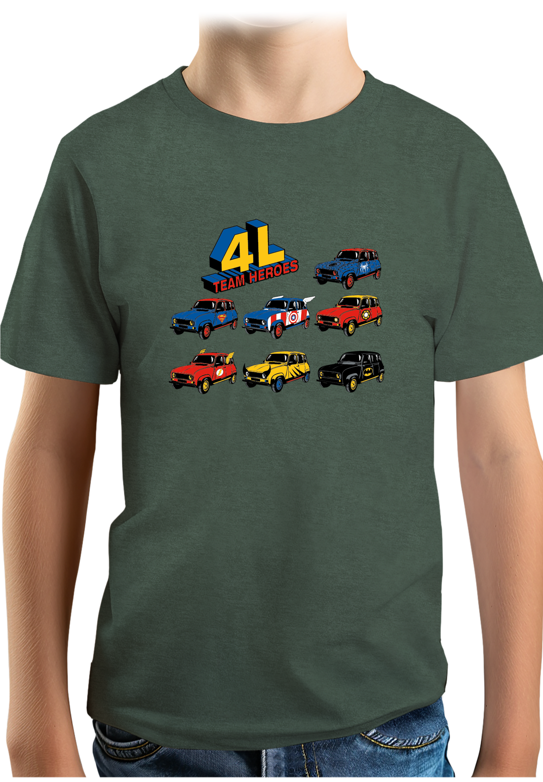 T-Shirt Garçon 4L Team super heroes