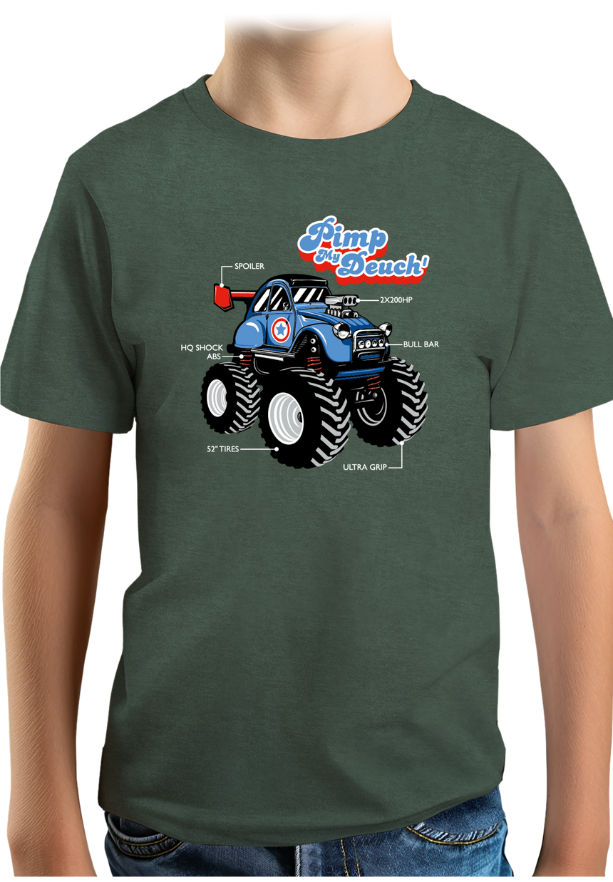 T-Shirt Garçon Voiture Monster 2CV