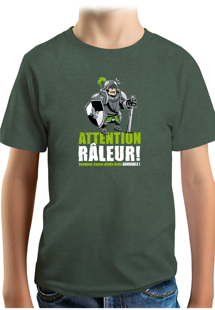 T-Shirt Garçon Râleur Chevalier gentil château