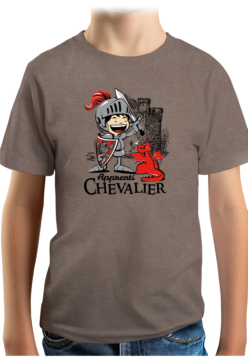 T-Shirt Garçon Apprenti Chevalier dressage dragon