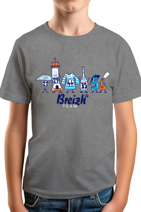 T-Shirt Garçon Breizh team département