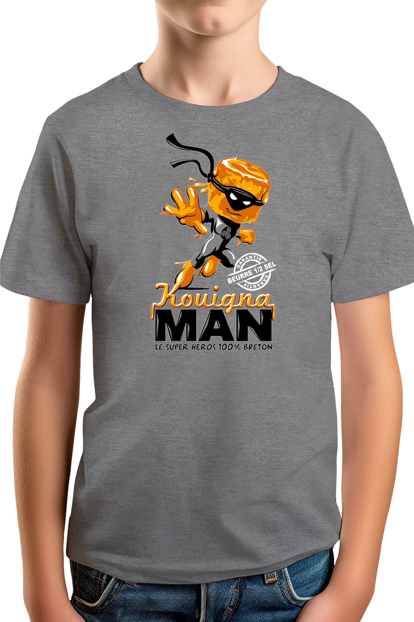 T-Shirt Garçon Kouignaman Hero breton