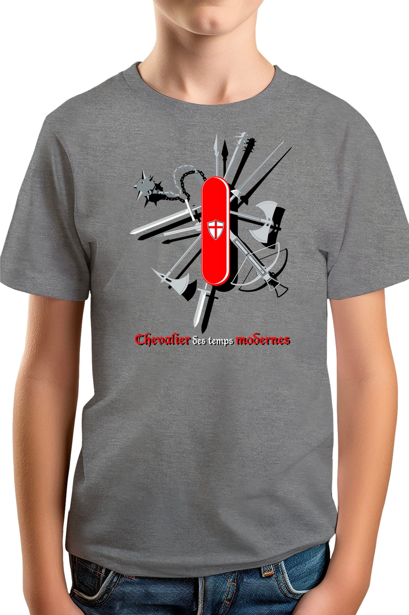 T-Shirt Garçon Chevalier des temps modernes