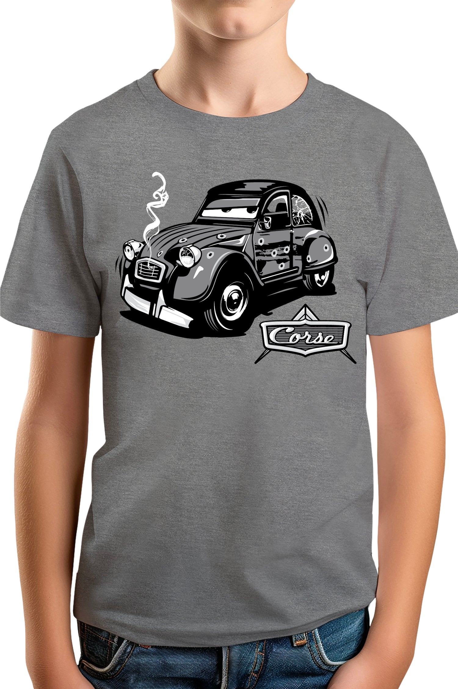 T-Shirt Garçon Deuch dessin animé made in Corse