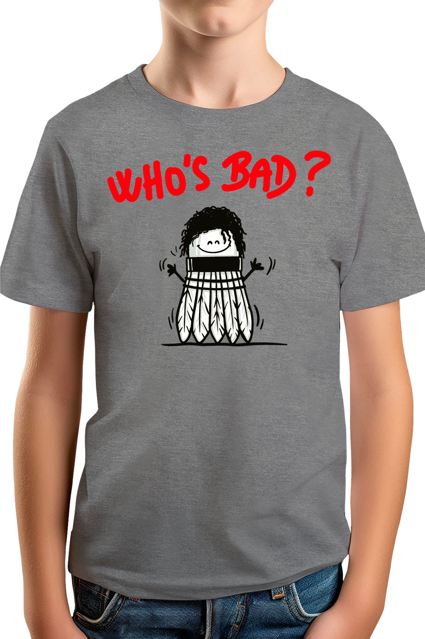 T-Shirt Garçon Le badminton par Michael Jackson