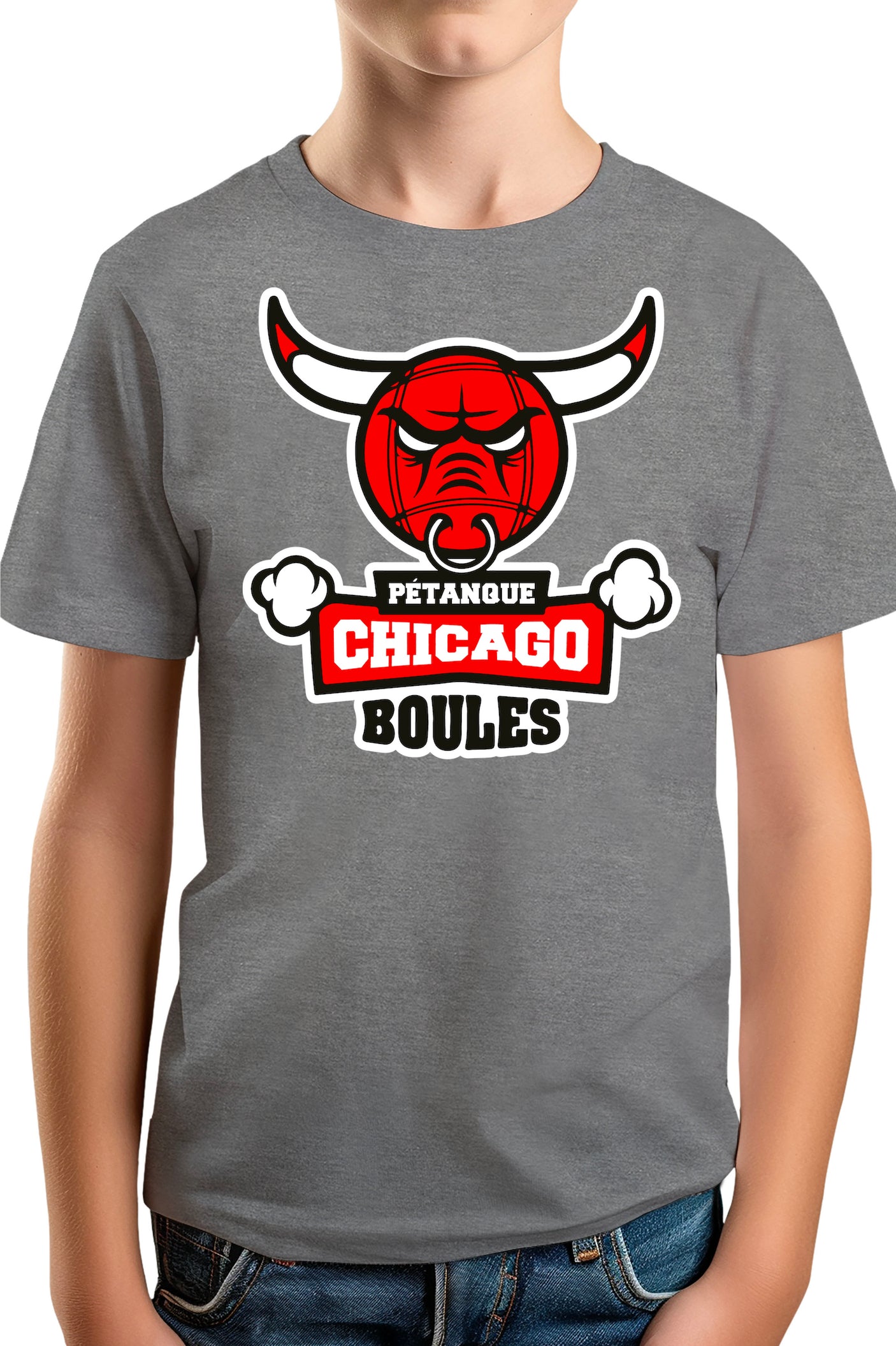 T-Shirt Garçon Pétanque de Chicago