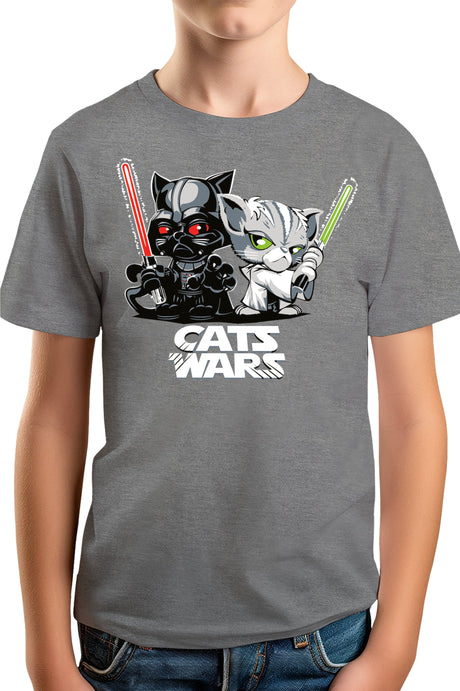 T-Shirt Garçon Le coté obscur des chats