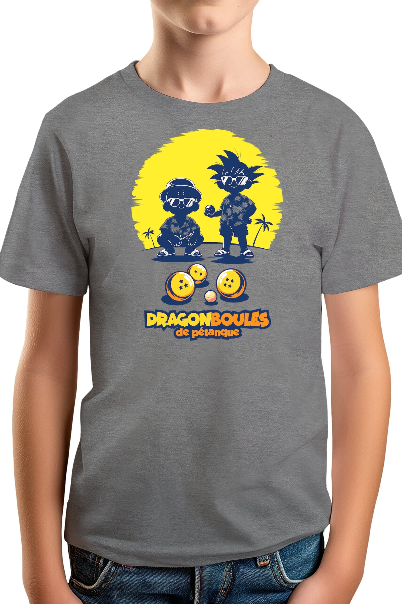 T-Shirt Garçon Joueurs de pétanque