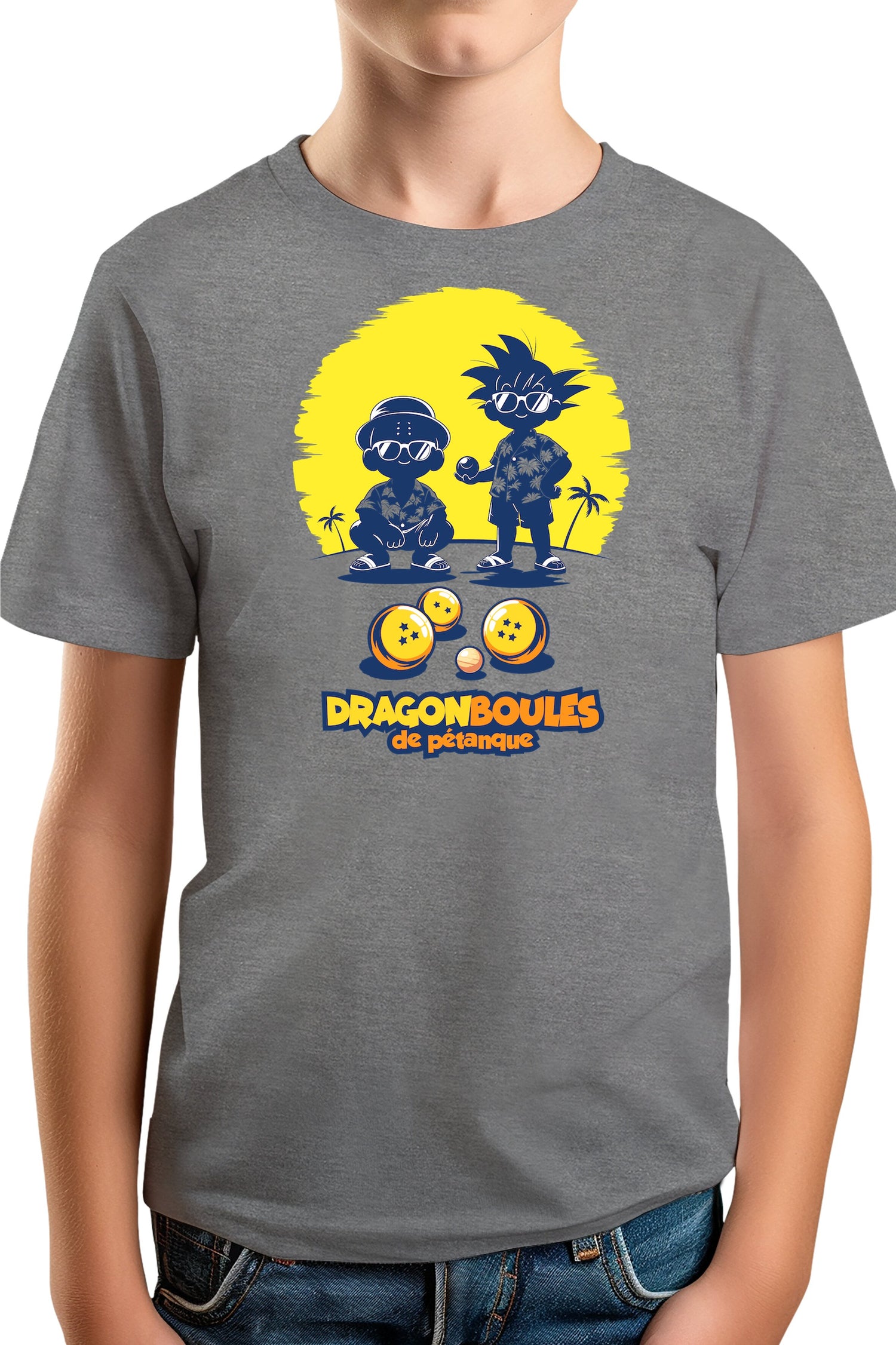 T-Shirt Garçon Joueurs de pétanque