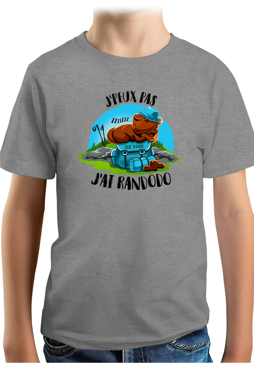 T-Shirt Garçon Les marmottes font de la rando