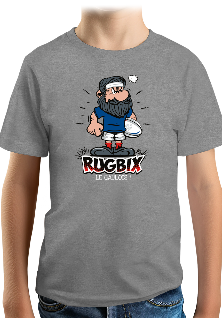 T-Shirt Garçon Parodie Asterix version rugby