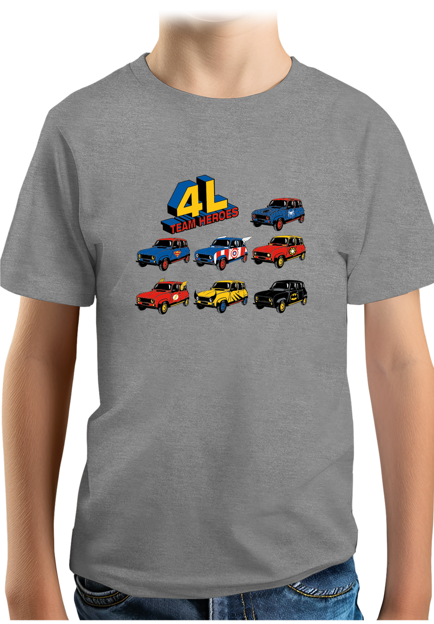 T-Shirt Garçon 4L Team super héros