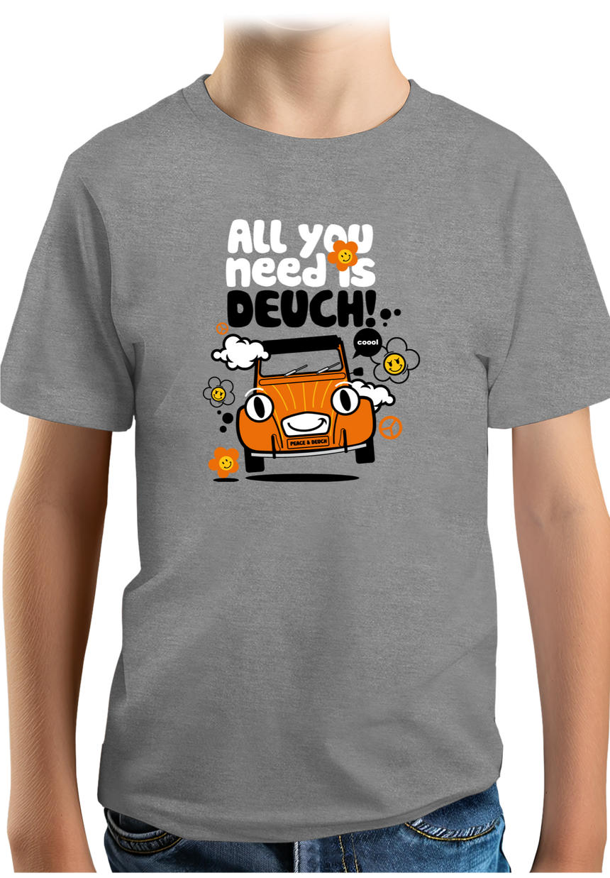 T-Shirt Garçon Voiture All You Need Is Deuch