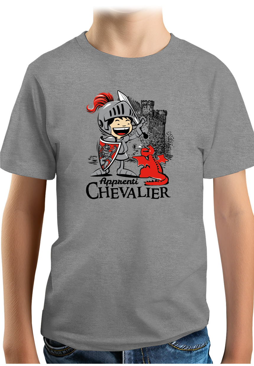 T-Shirt Garçon Apprenti Chevalier dressage dragon