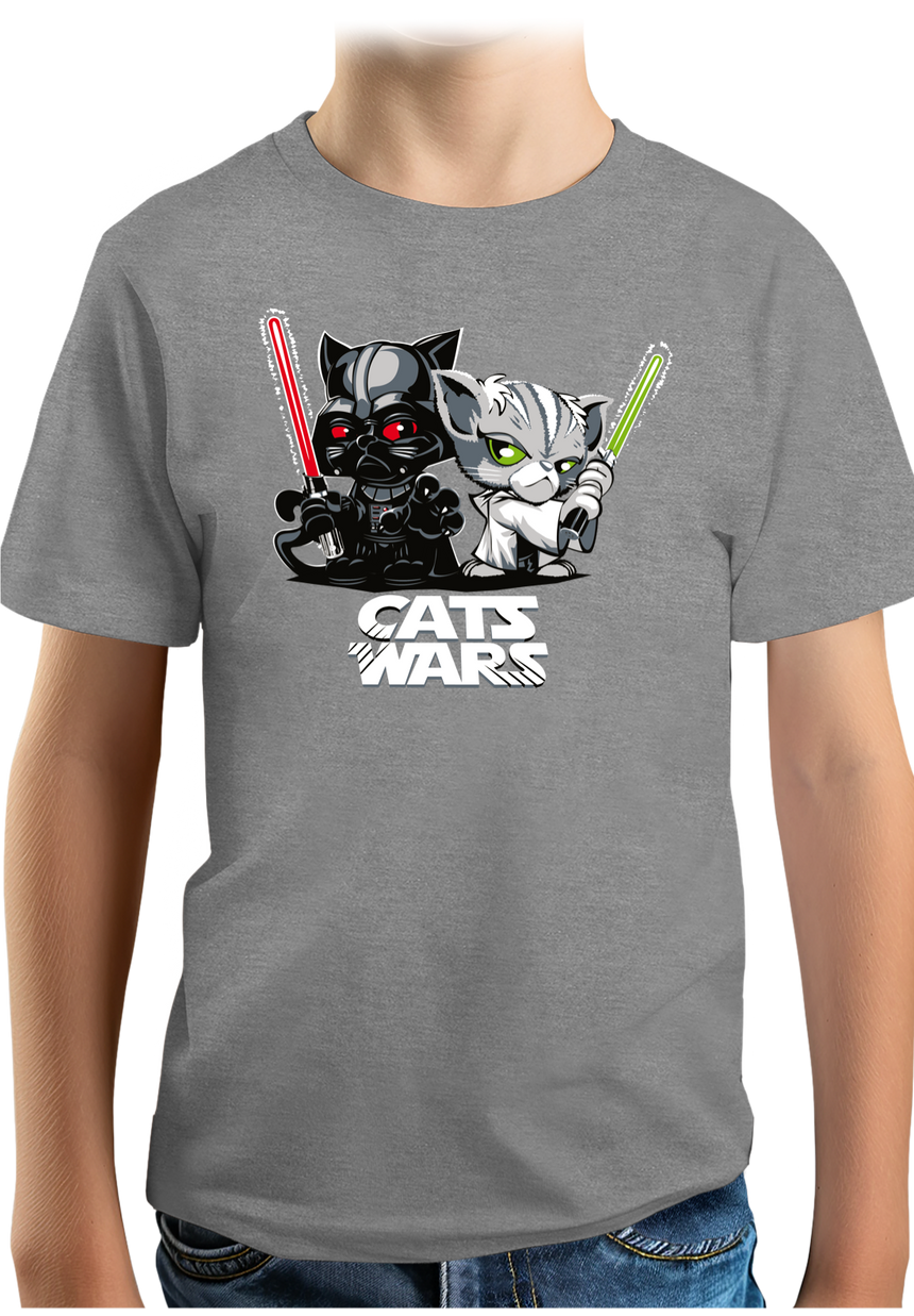 T-Shirt Garçon Cats Wars, le coté obscur des chats