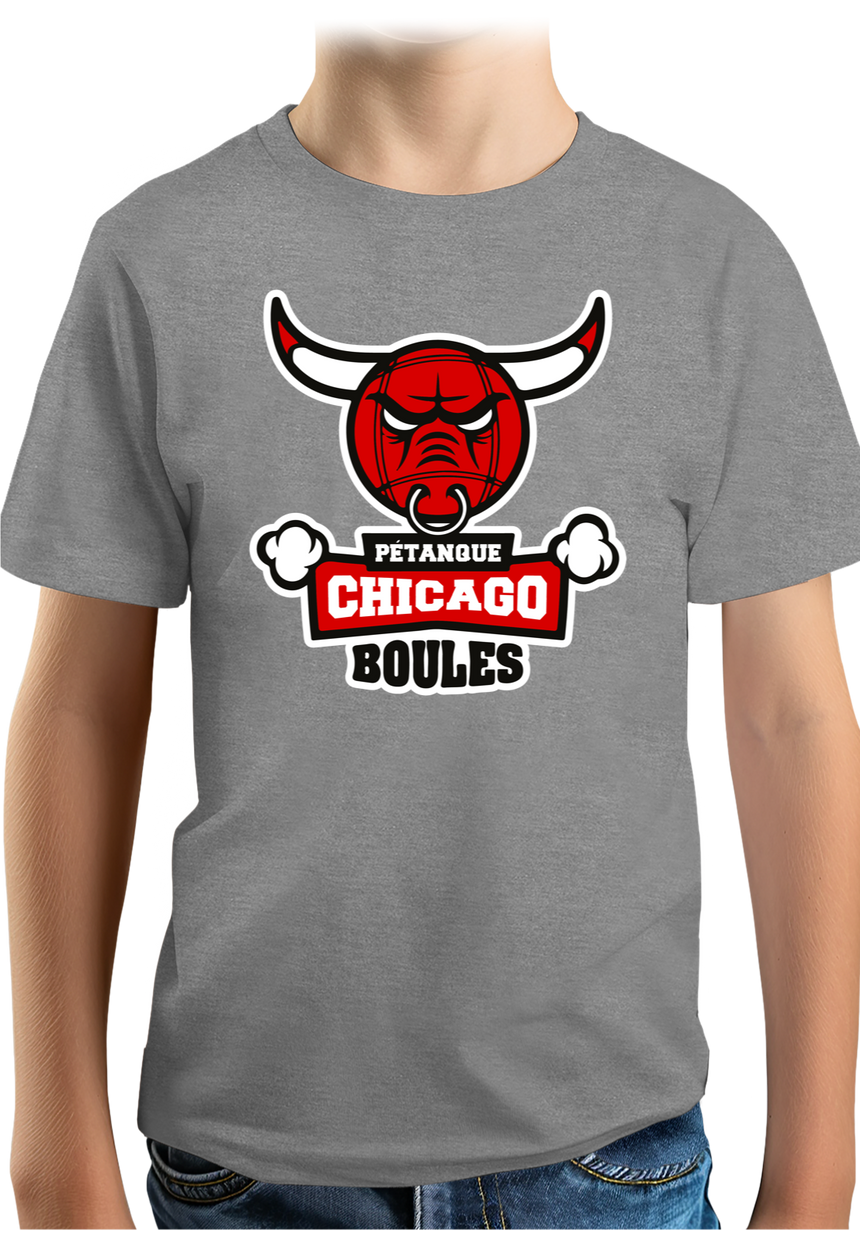 T-Shirt Garçon Pétanque Chicago Boules