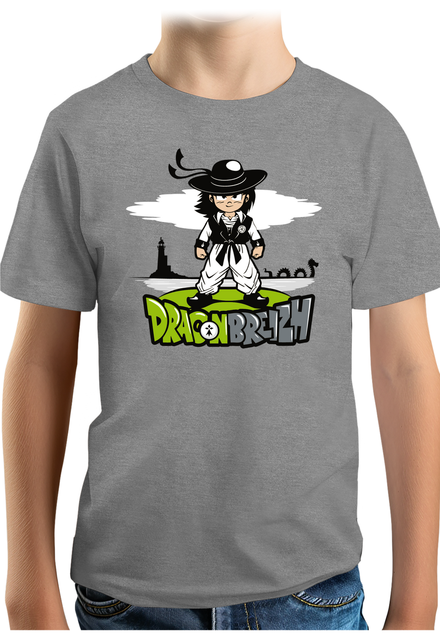 T-Shirt Garçon Dragon breizh un nouveau saiyan