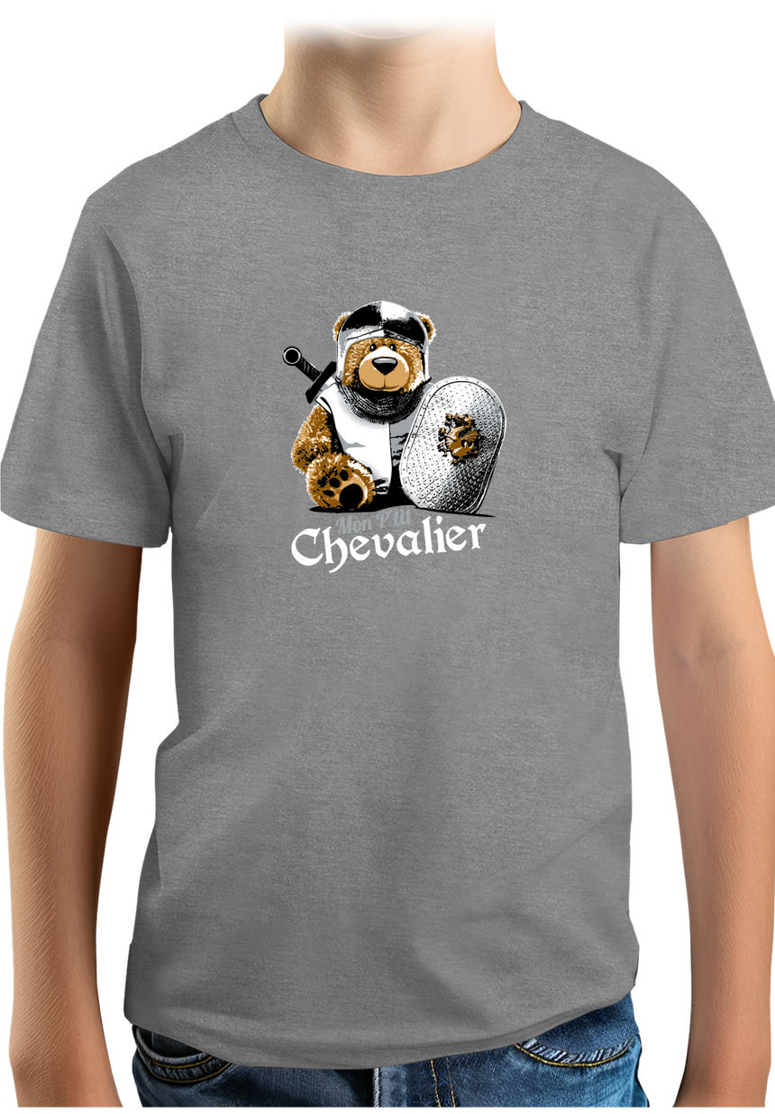 T-Shirt Garçon Ours mon p'tit chevalier