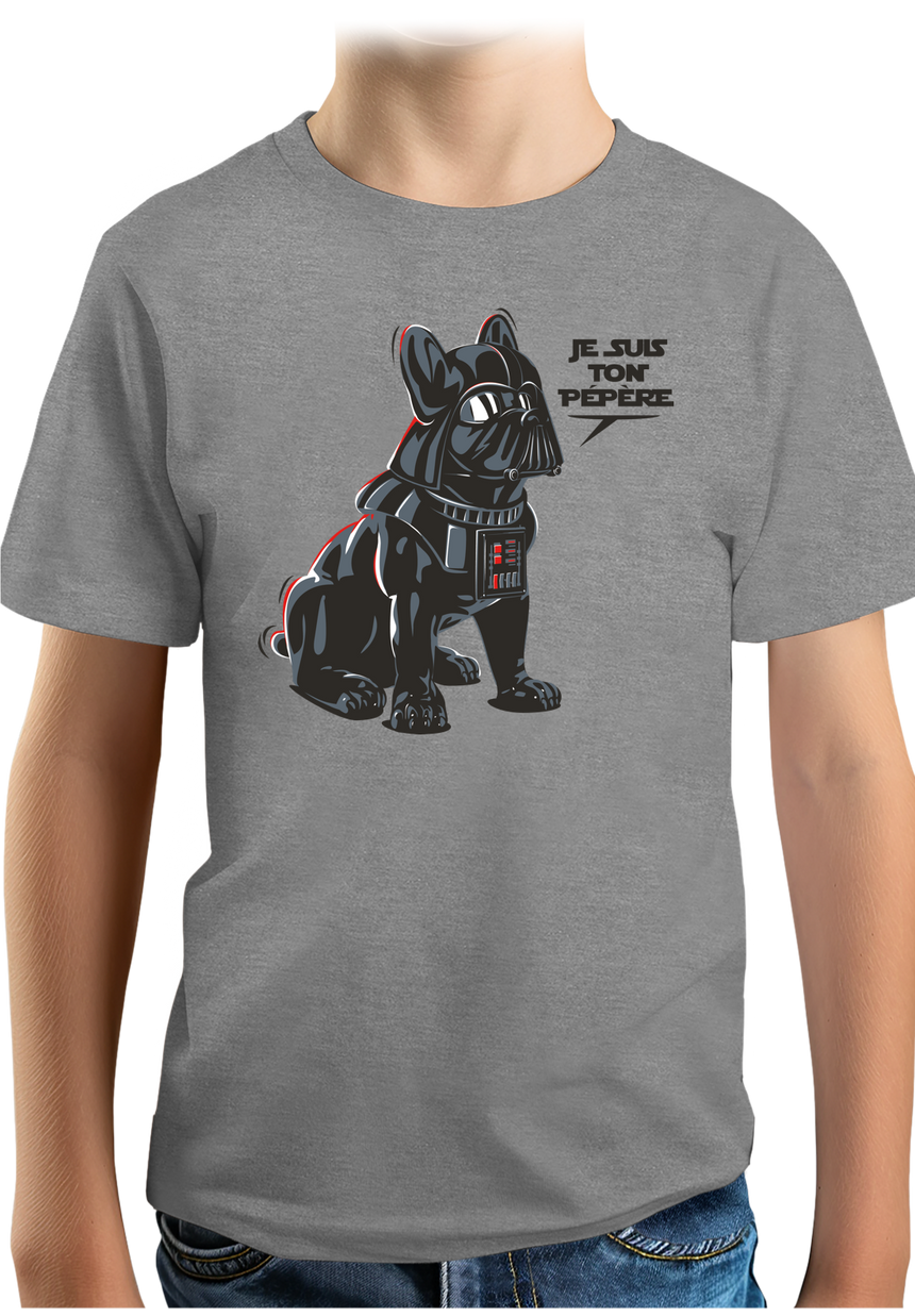 T-Shirt Garçon Chien Je suis ton Pépère