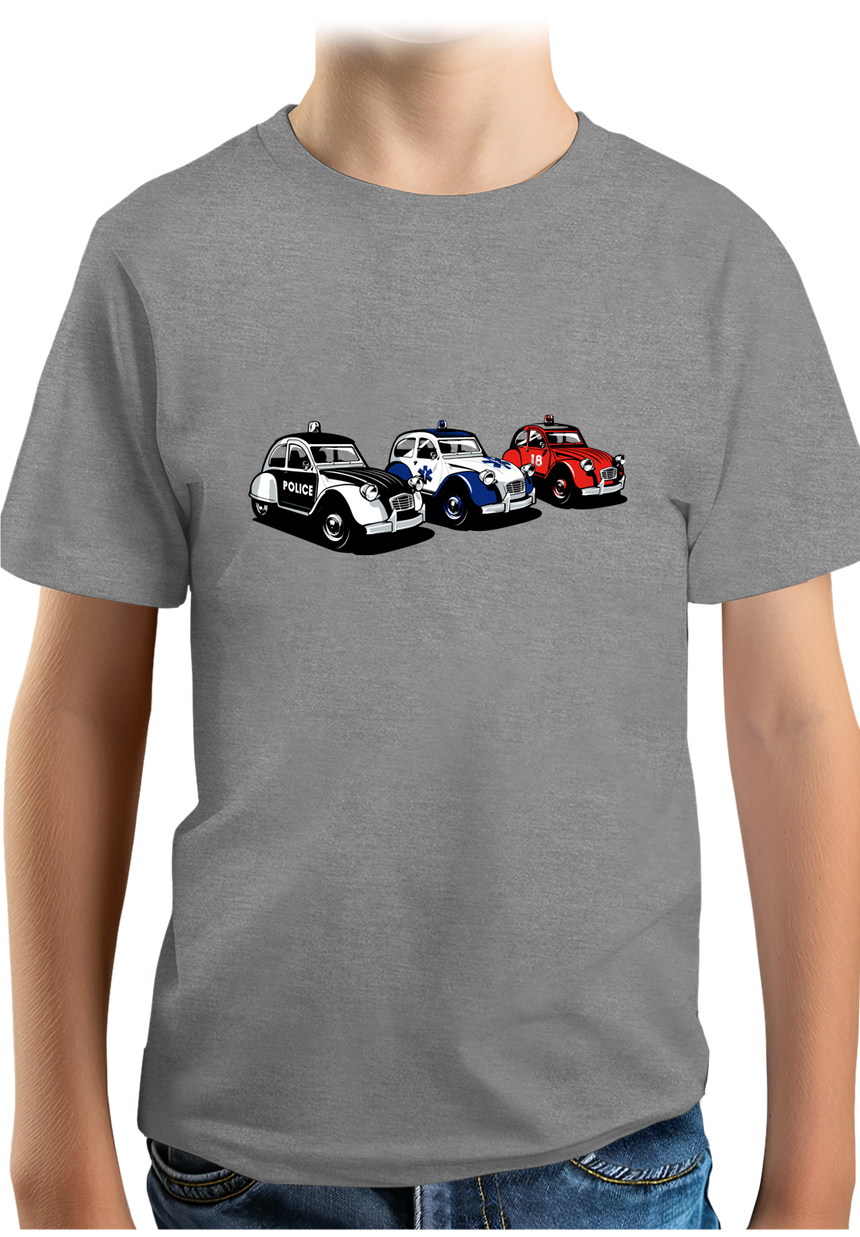 T-Shirt Garçon Rescue Deuch - Police - Pompier