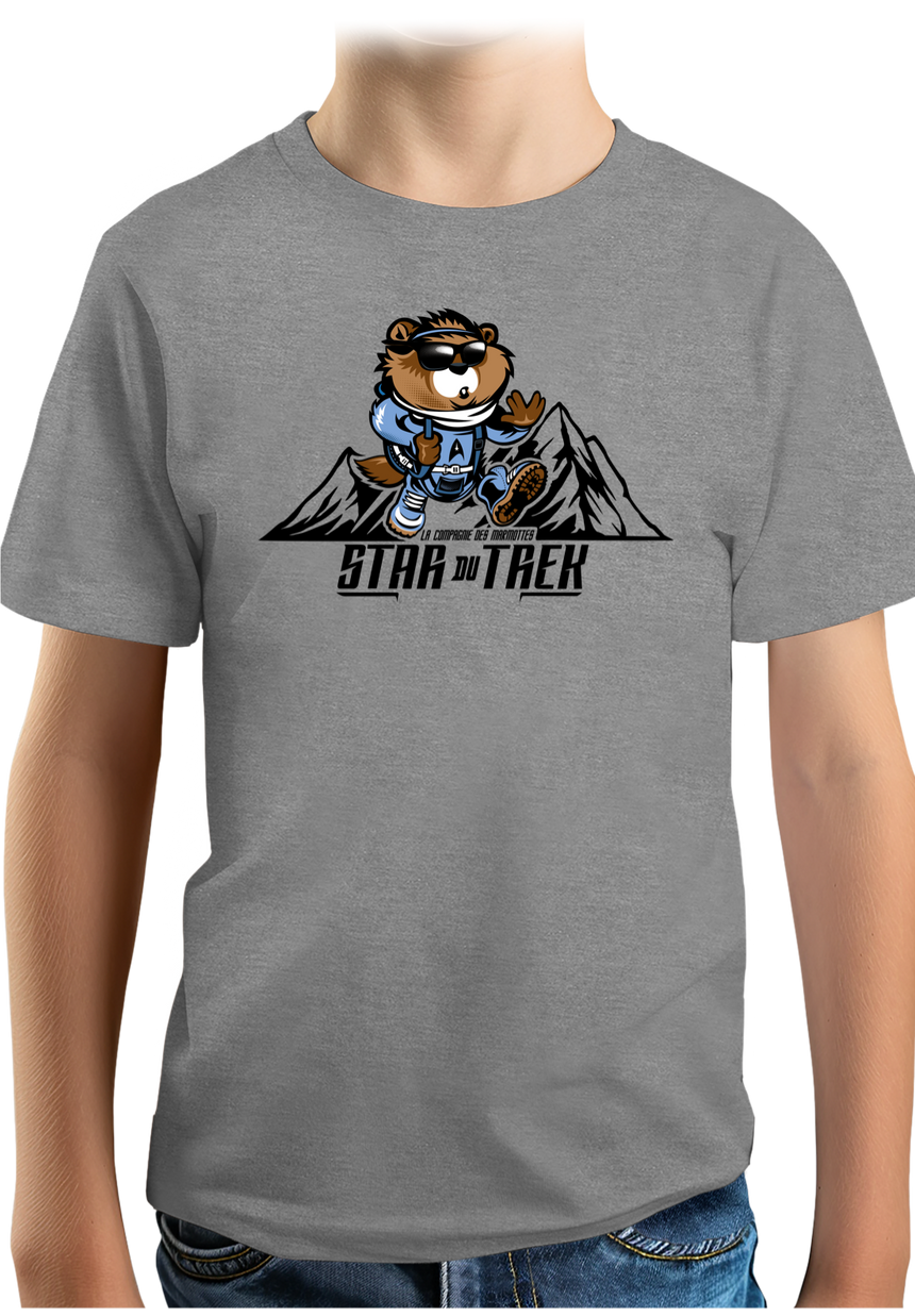 T-Shirt Garçon Marmotte star du trek