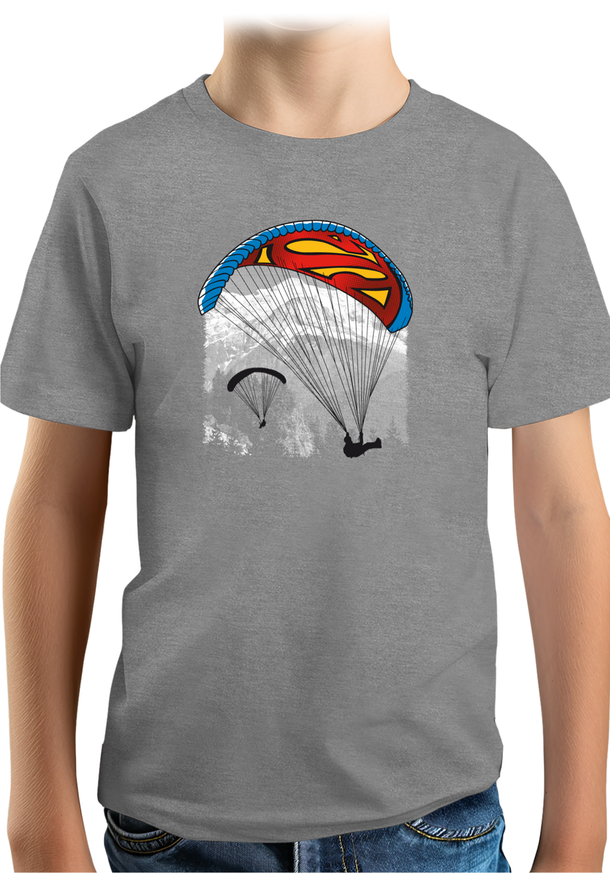 T-Shirt Garçon Le super héros du parapente