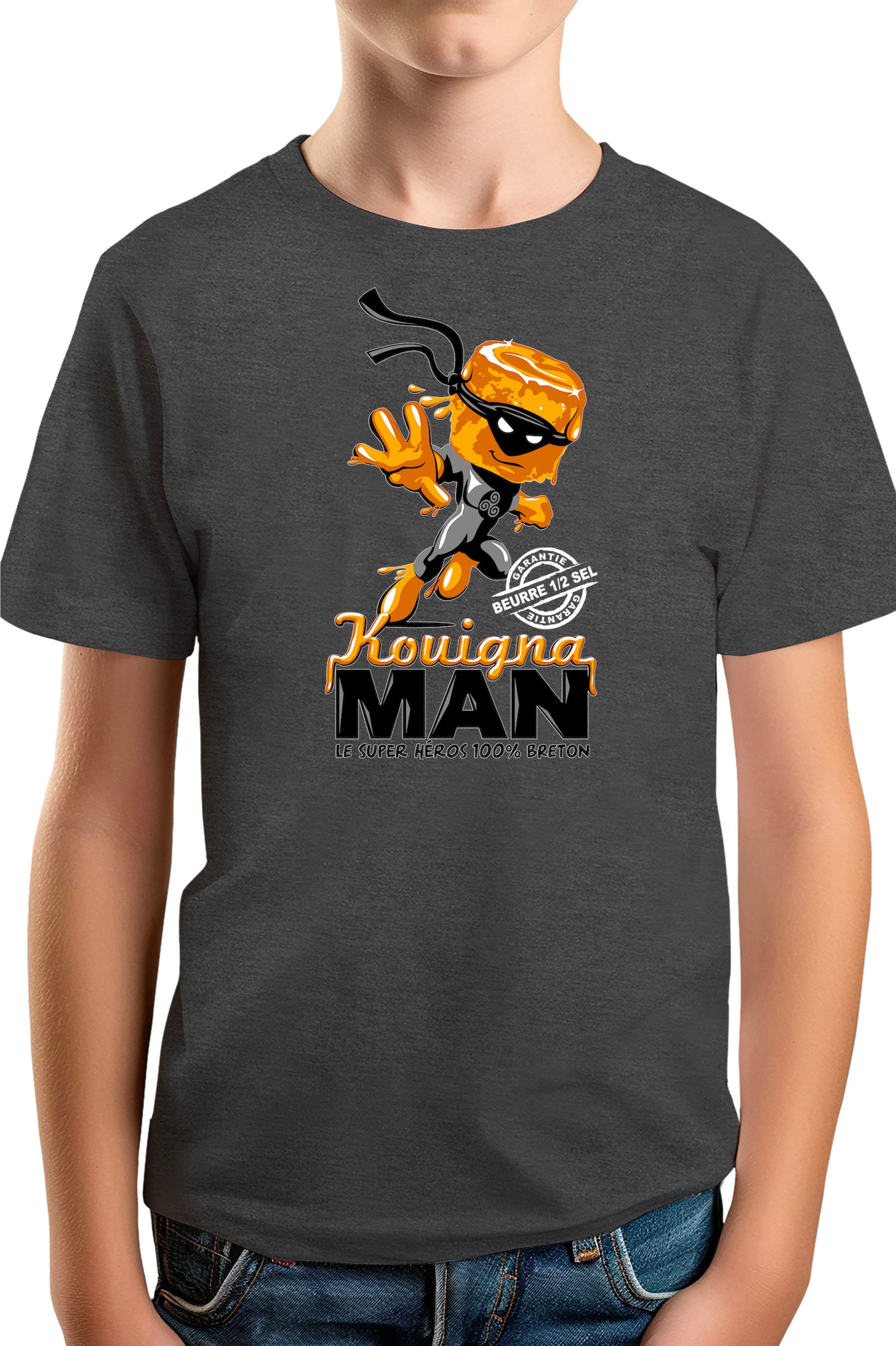 T-Shirt Garçon Kouignaman Hero breton