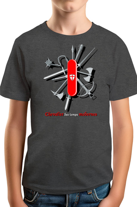 T-Shirt Garçon Chevalier des temps modernes