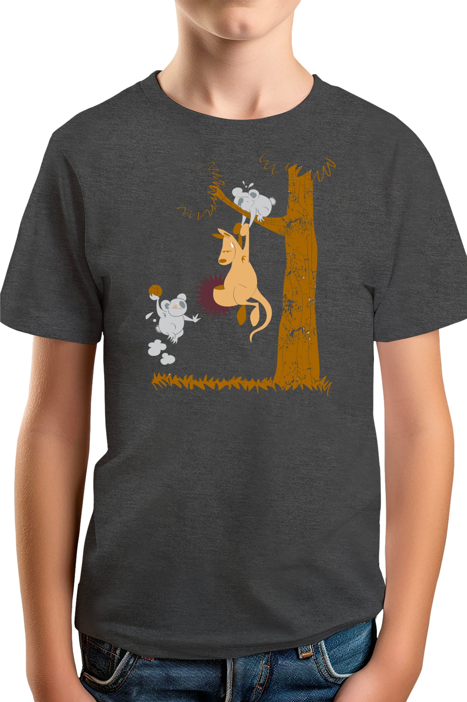 T-Shirt Garçon Basket kangourou et koala