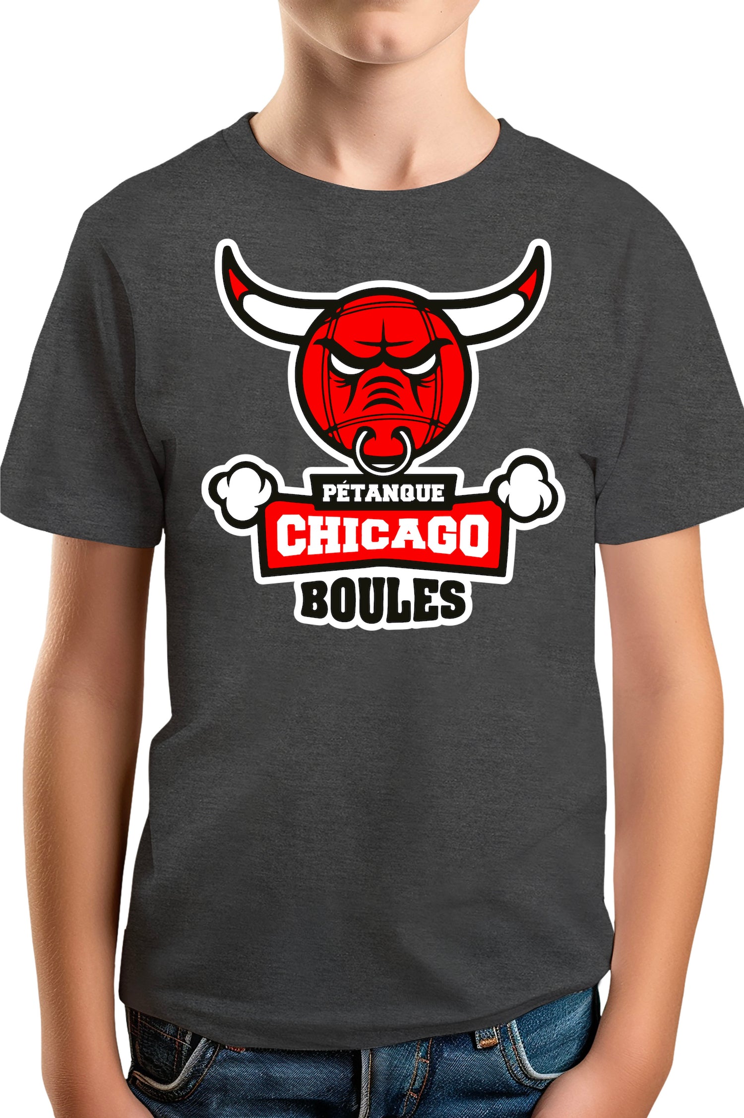 T-Shirt Garçon Pétanque de Chicago