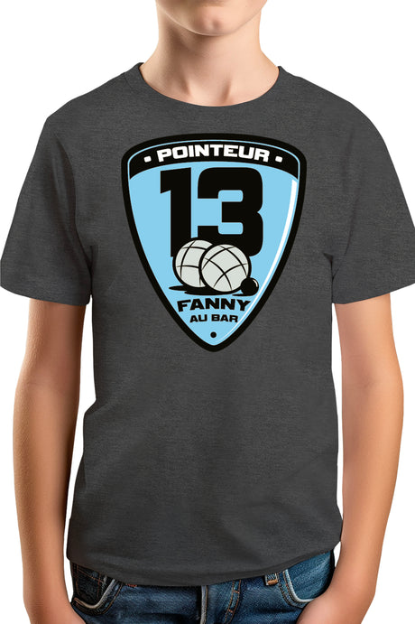 T-Shirt Garçon Fanny au bar, pointeur
