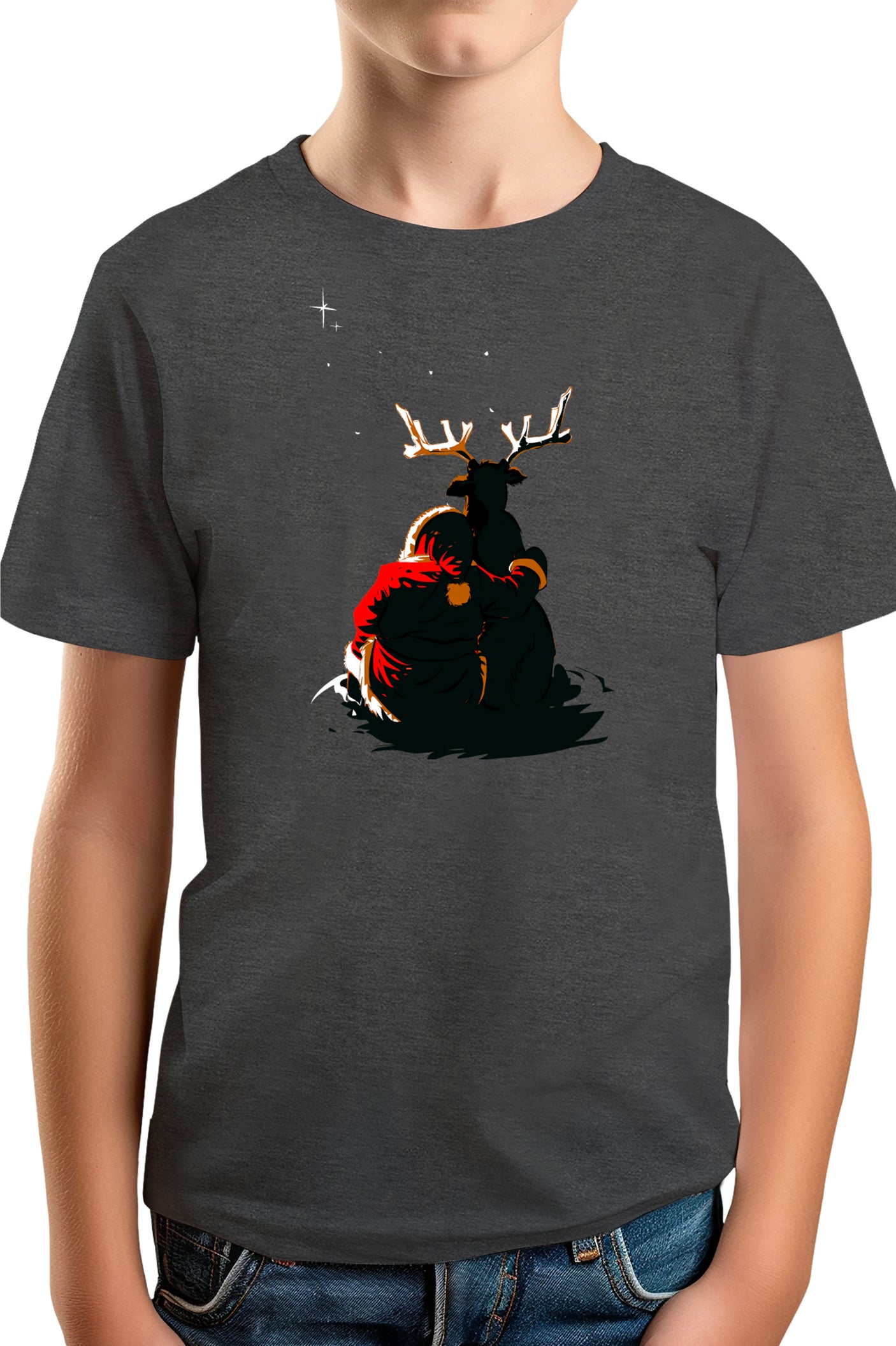 T-Shirt Garçon Renne de Noël