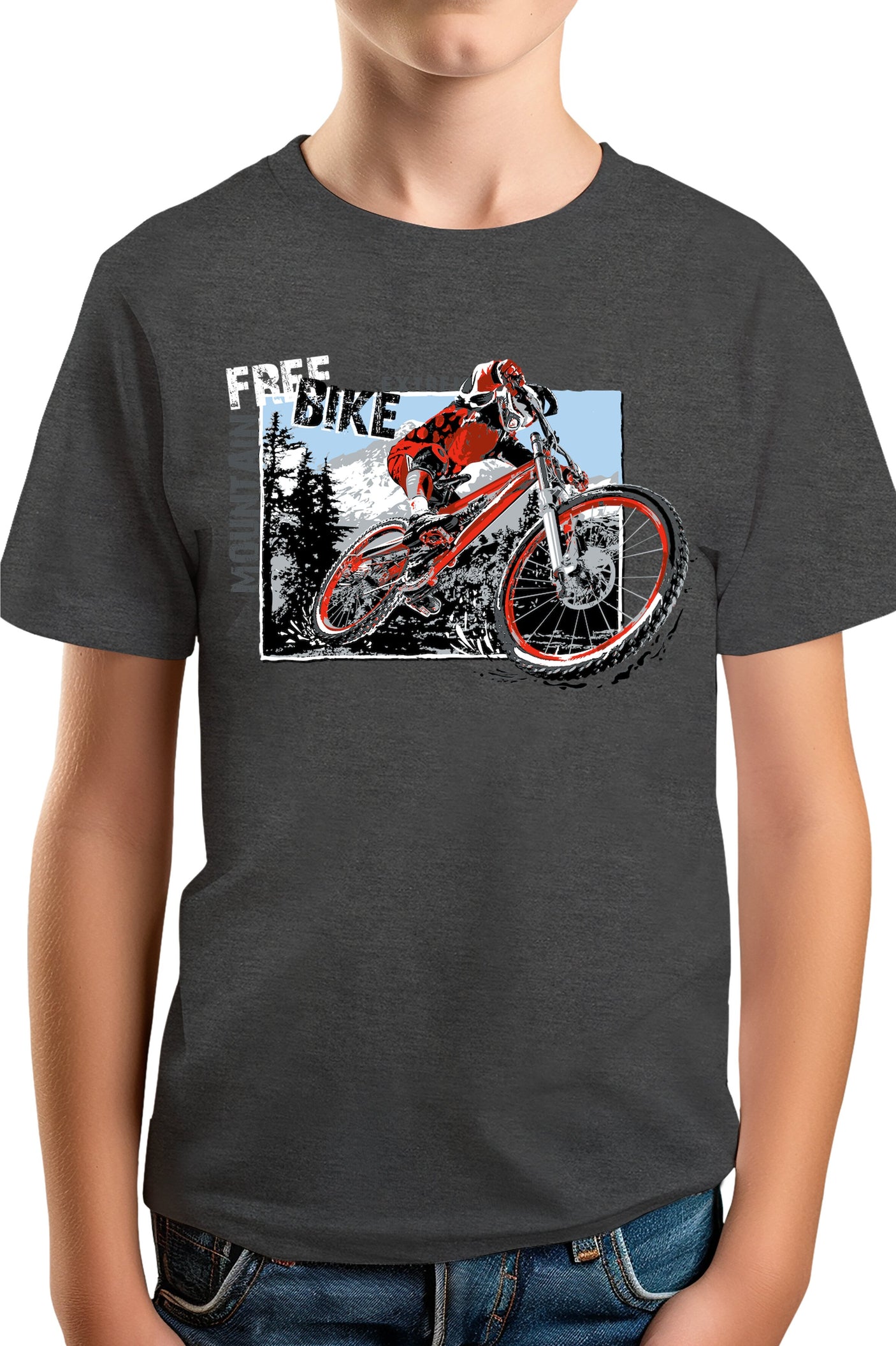 T-Shirt Garçon Mountain Bike