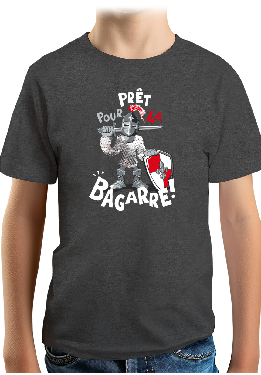 T-Shirt Garçon Chevalier prêt pour la bagarre