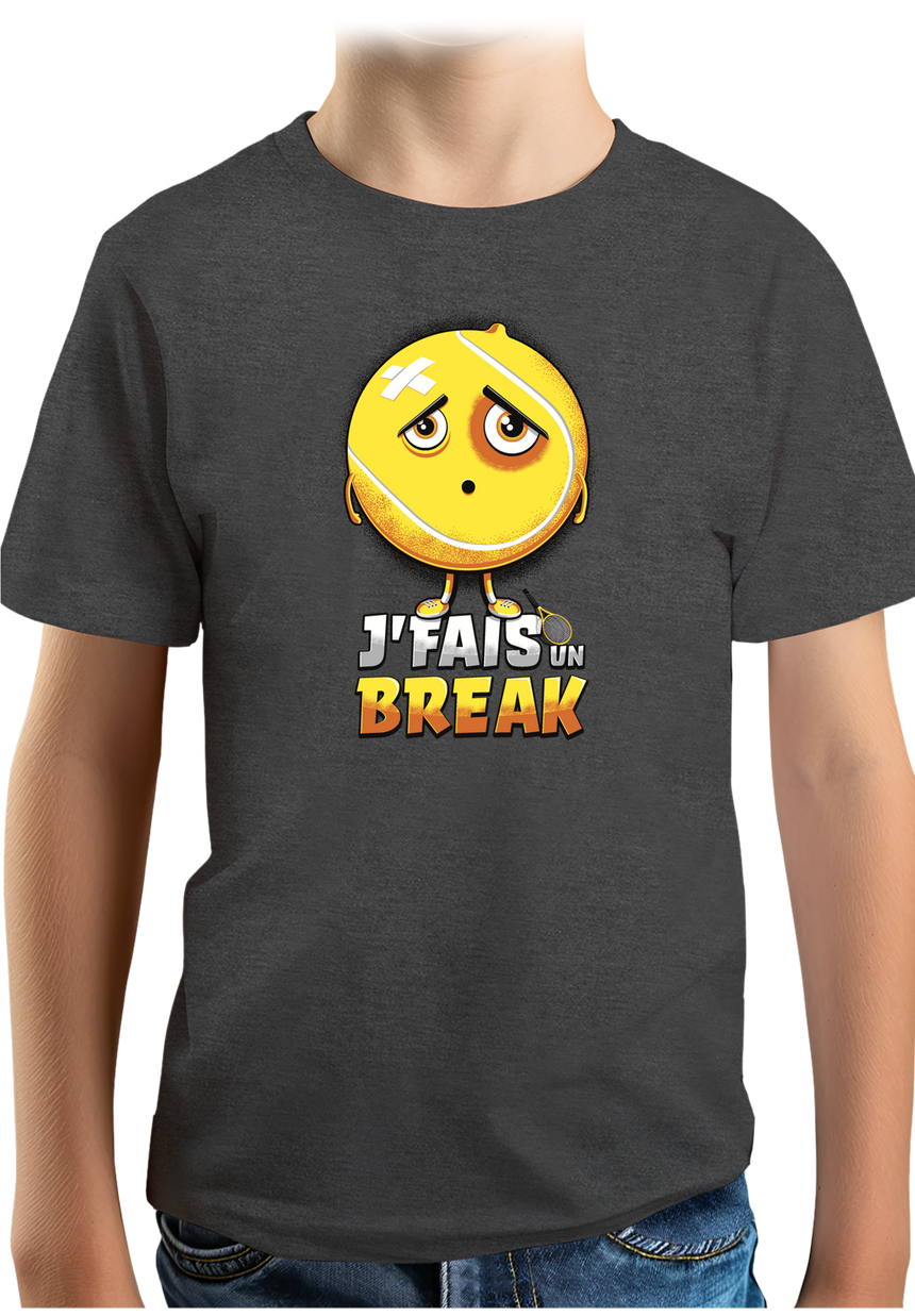 T-Shirt Garçon Balle je fais un break
