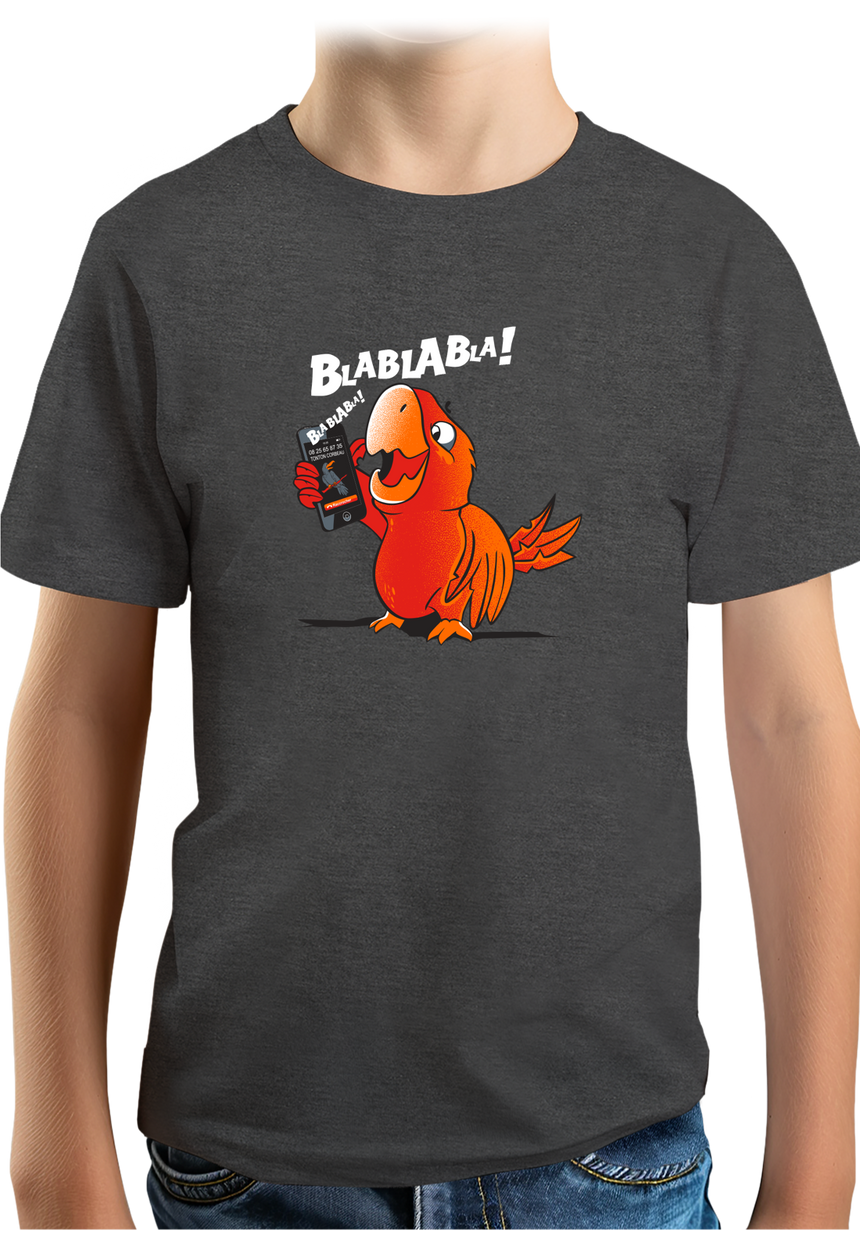 T-Shirt Garçon Blablabla dit coco le Perroquet