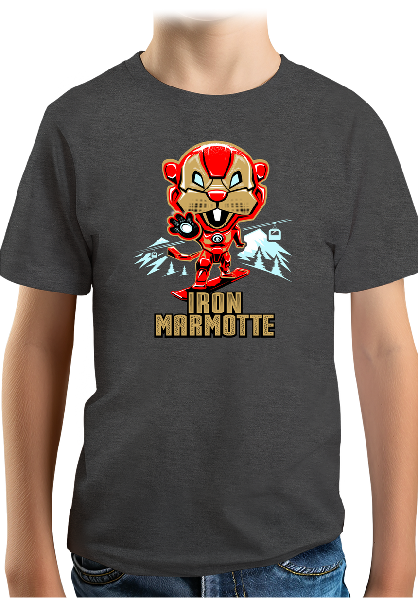T-Shirt Garçon Iron Marmotte