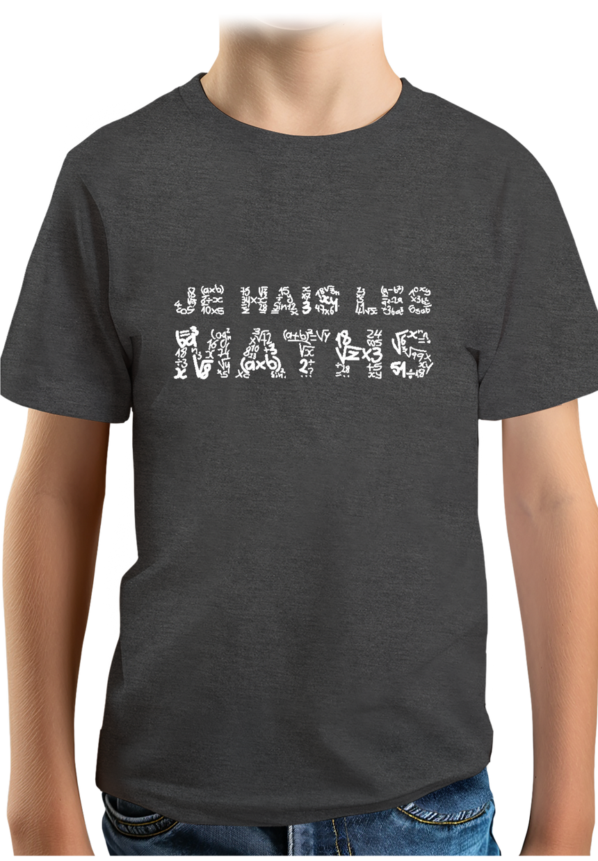 T-Shirt Garçon Je Hais Les Maths