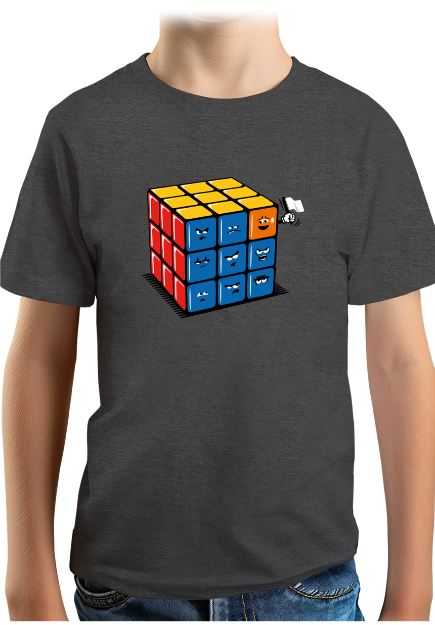 T-Shirt Garçon Ruby cube avec drapeau