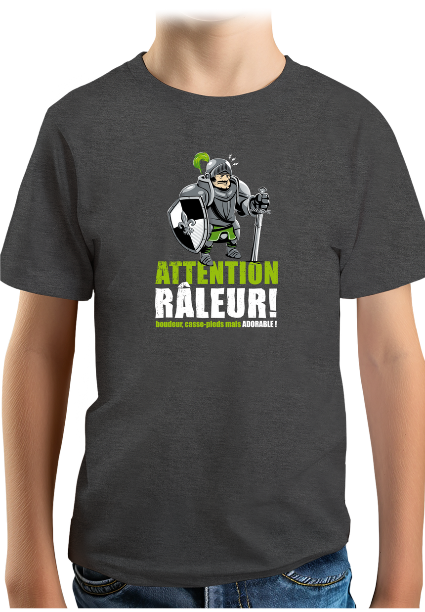 T-Shirt Garçon Râleur Chevalier gentil château