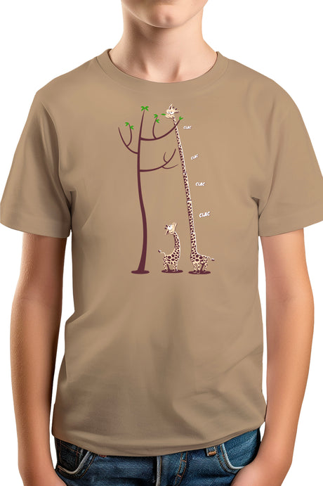 T-Shirt Garçon Girafe dépliable